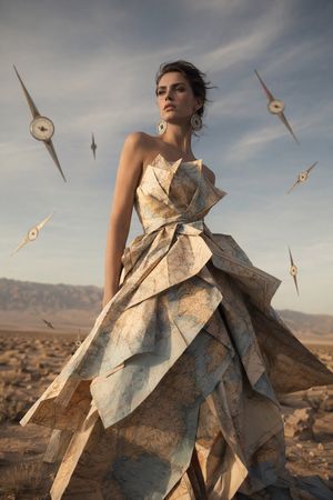 Surreal Map Dress Fashion Editorial – GPT Image 2 prompt by BrianChen