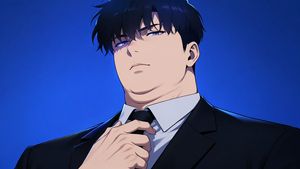 Manhwa Style Boss Adjusting Tie – GPT Image 2 prompt by Mirochill