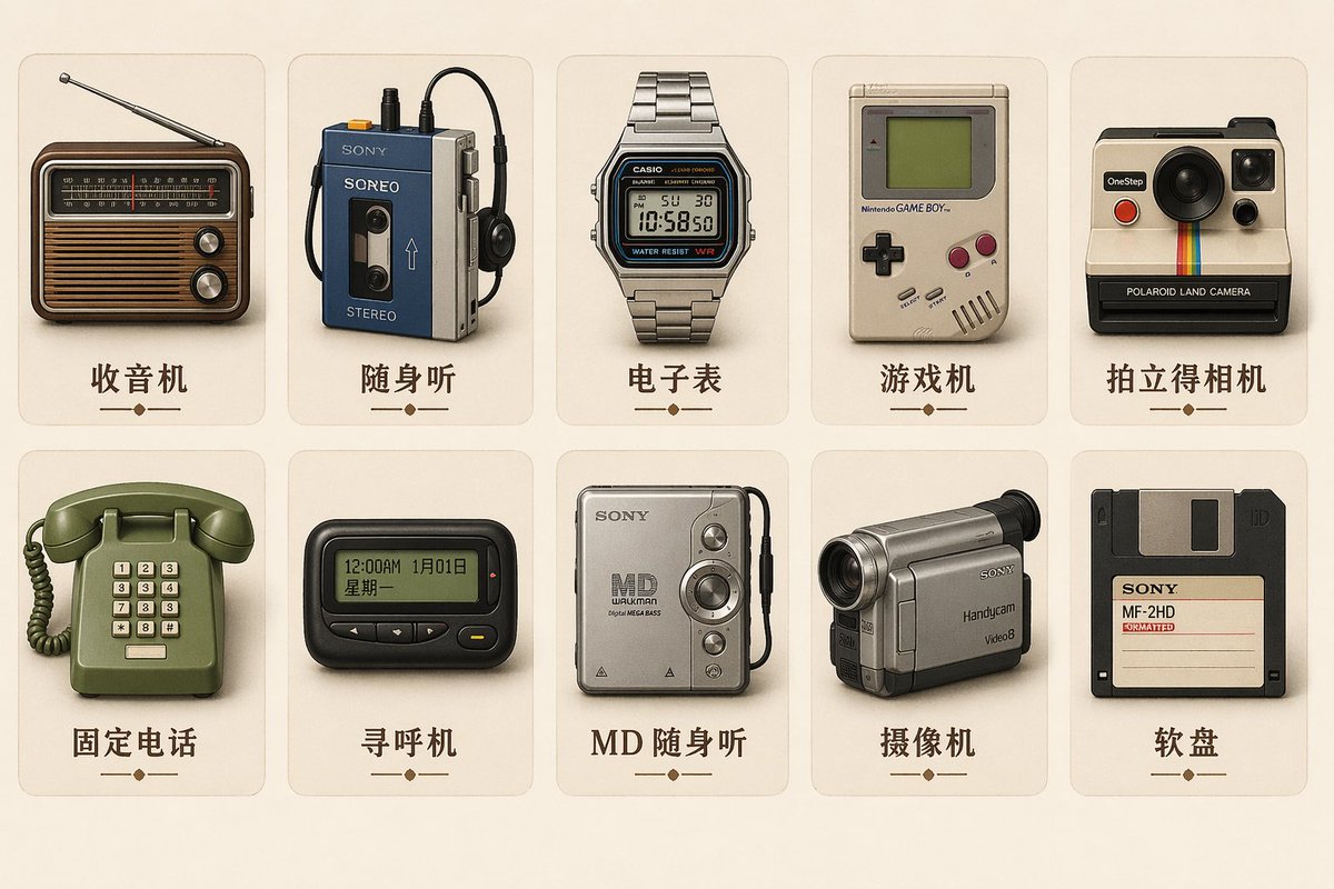 Retro Skeuomorphic Icons