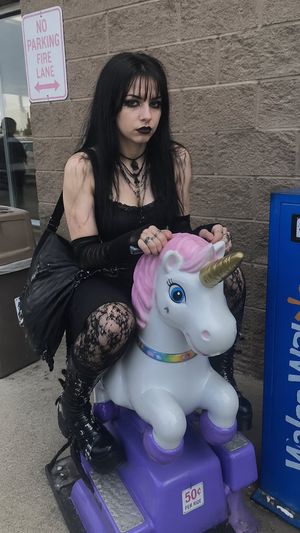 Goth Girl on Unicorn Ride – GPT Image 2 prompt by daniel.dmai