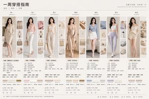 7-Day Fashion Lookbook Infographic – GPT Image 2 prompt by 沐阳