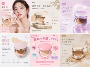 Cosmetic Ad Banner Grid – GPT Image 2 prompt by かなまる