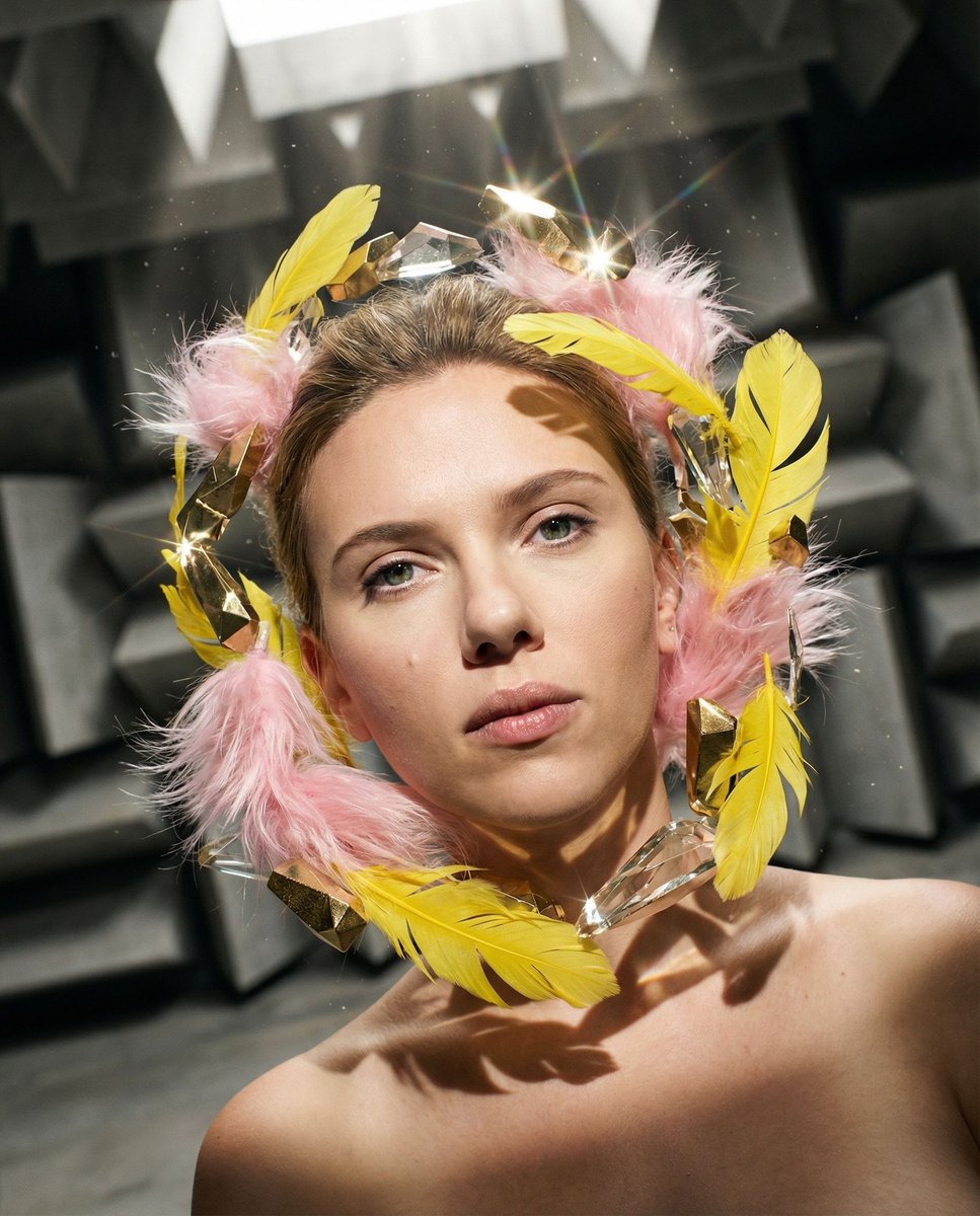 Surreal Portrait with Floating Elements 2