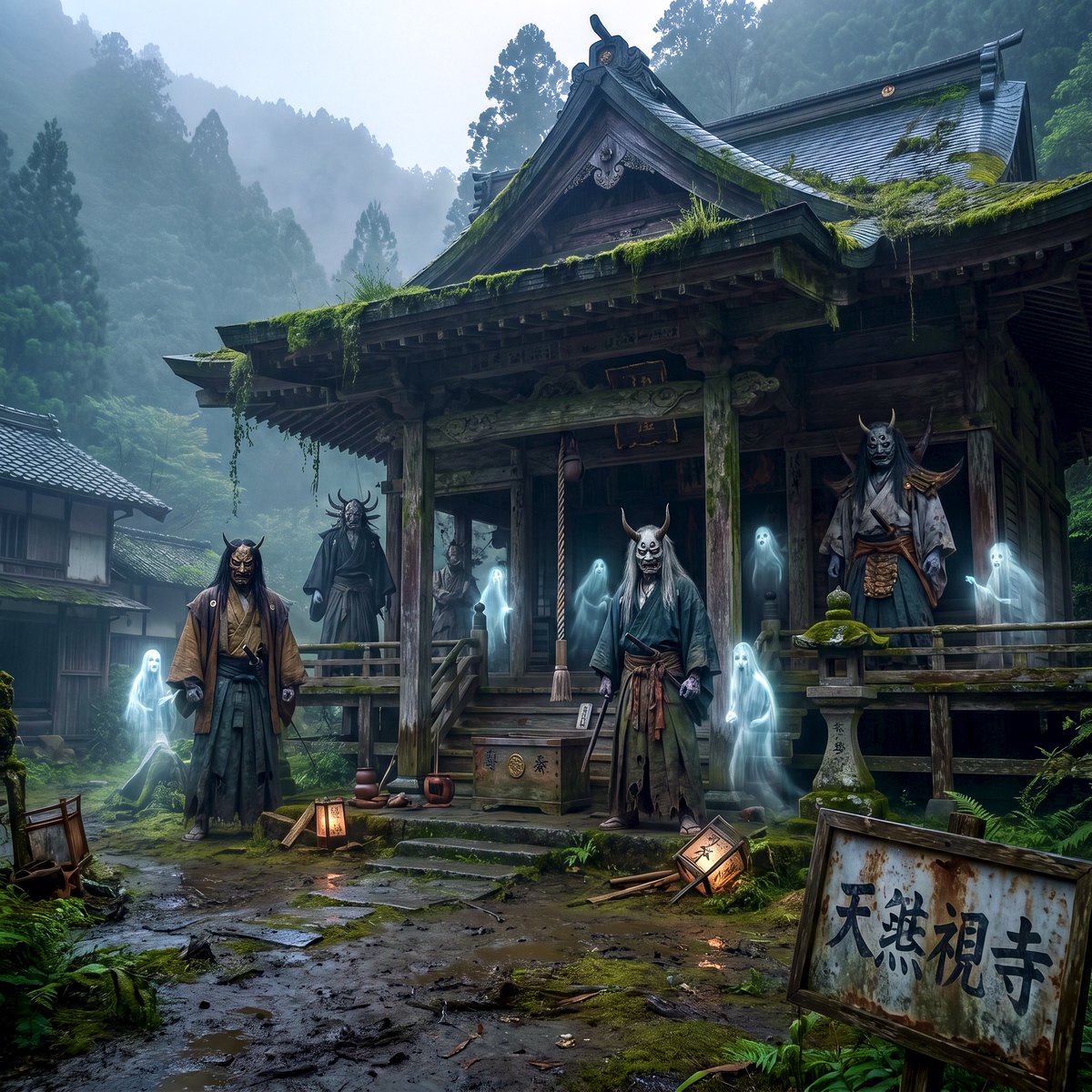Sample output image for Old Japanese Haunted House