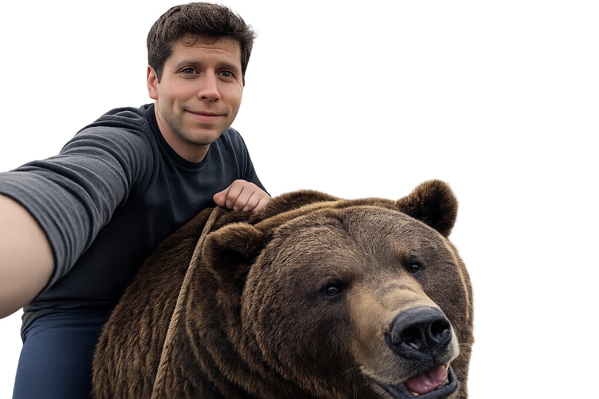Sam Altman Riding a Bear example 2
