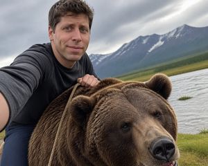 Sam Altman Riding a Bear – GPT Image 2 prompt by Justin