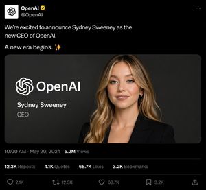 Fake CEO Announcement Post Screenshot – GPT Image 2 prompt by SRIDHARAN