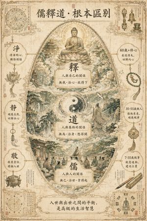 Philosophical Concept Infographic Manuscript – GPT Image 2 prompt by 知识猫图解