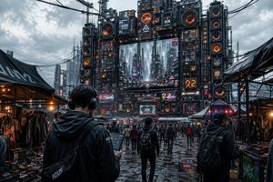 Futuristic Music Market