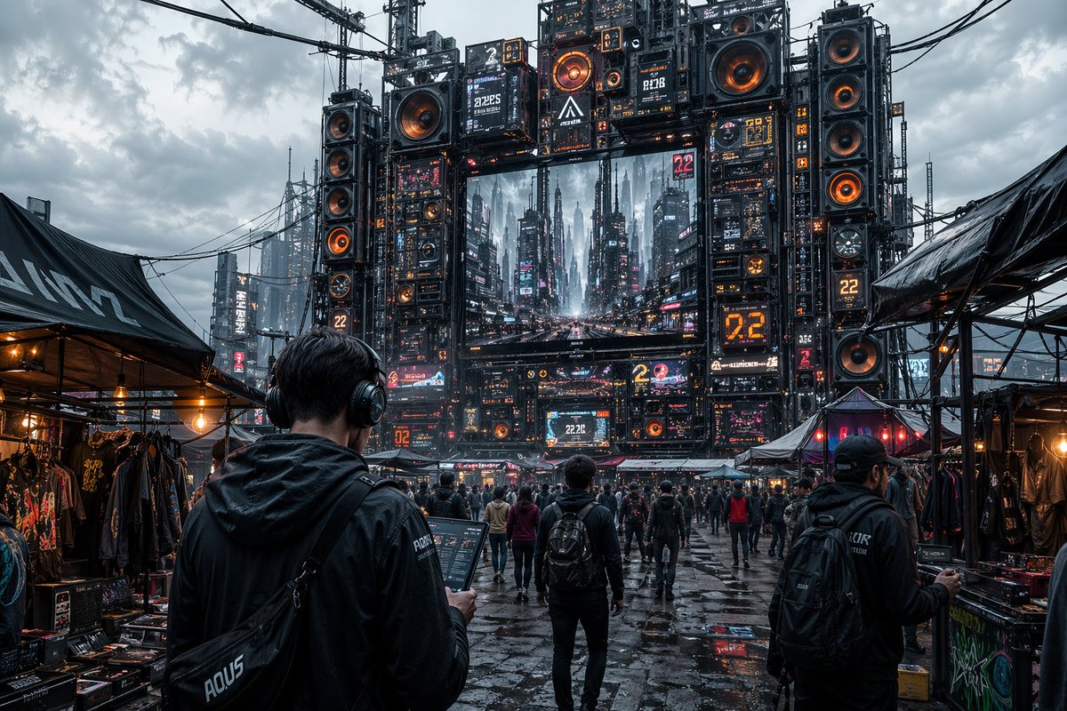 Futuristic Music Market