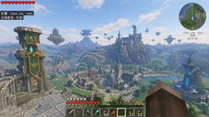 Zelda Map in Minecraft Style – GPT Image 2 prompt by 金尘马