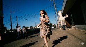 Low-Angle Running Woman Street Photo – GPT Image 2 prompt by Harshith