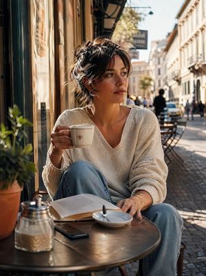 Golden Hour Café Portrait – GPT Image 2 prompt by Jason Zook