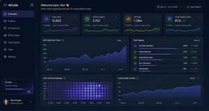 Dark AI Coding Dashboard UI – GPT Image 2 prompt by 轩辕的编程宇宙