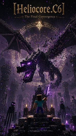 Minecraft Ender Dragon Fantasy Poster – GPT Image 2 prompt by Heliocore.C6