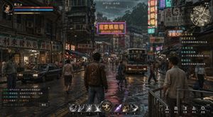 Rainy Neon Macau RPG Screenshot – GPT Image 2 prompt by steventang