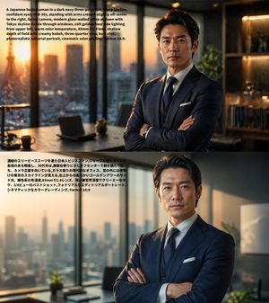 Bilingual Prompt Comparison Portrait – GPT Image 2 prompt by いにしえ@AI Director & Creator｜Will Oldgram