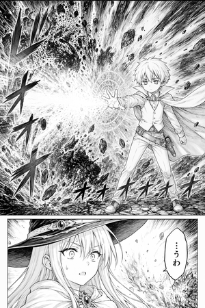 Fantasy Manga Spell Explosion Page – GPT Image 2 prompt by ゆきしたミノル@動画