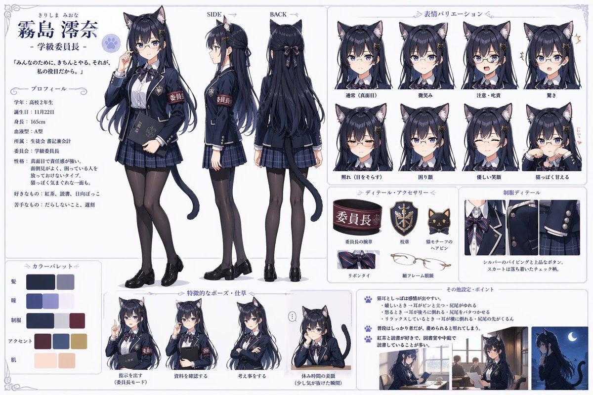 猫耳学生会役員キャラクター設定資料集