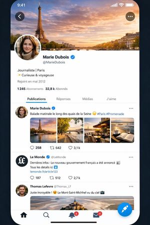 Realistic X-Style French Profile Screen – GPT Image 2 prompt by Firisis