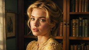 Cinematic Woman in Vintage Library – GPT Image 2 prompt by Creative Diffusion