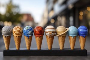 Solar System Ice Cream Cones – GPT Image 2 prompt by Evan Lundberg