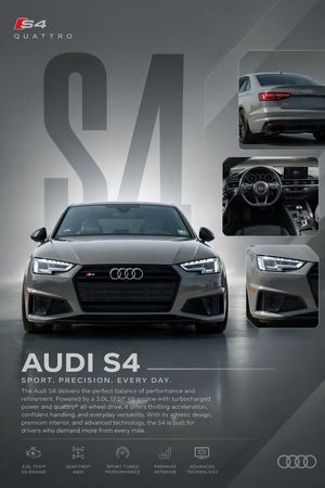 Audi S4 Promotional Poster – GPT Image 2 prompt by Evan Lundberg