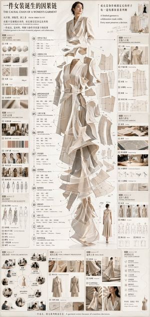 Couture Garment Process Infographic – GPT Image 2 prompt by 虎小象