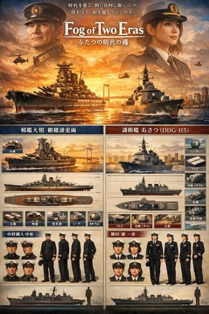 Two-Era Naval Comparison Poster – GPT Image 2 prompt by Eni係鬼