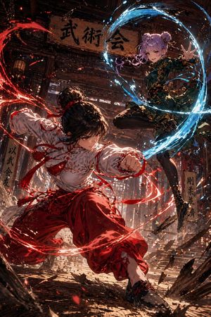 Anime Martial Arts Energy Clash – GPT Image 2 prompt by HuZhou_Mr