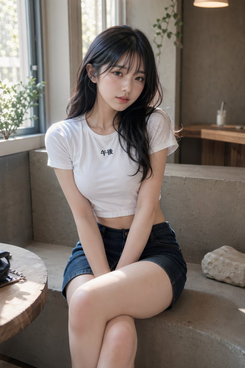 Soft Cafe Portrait of Young Woman example 3