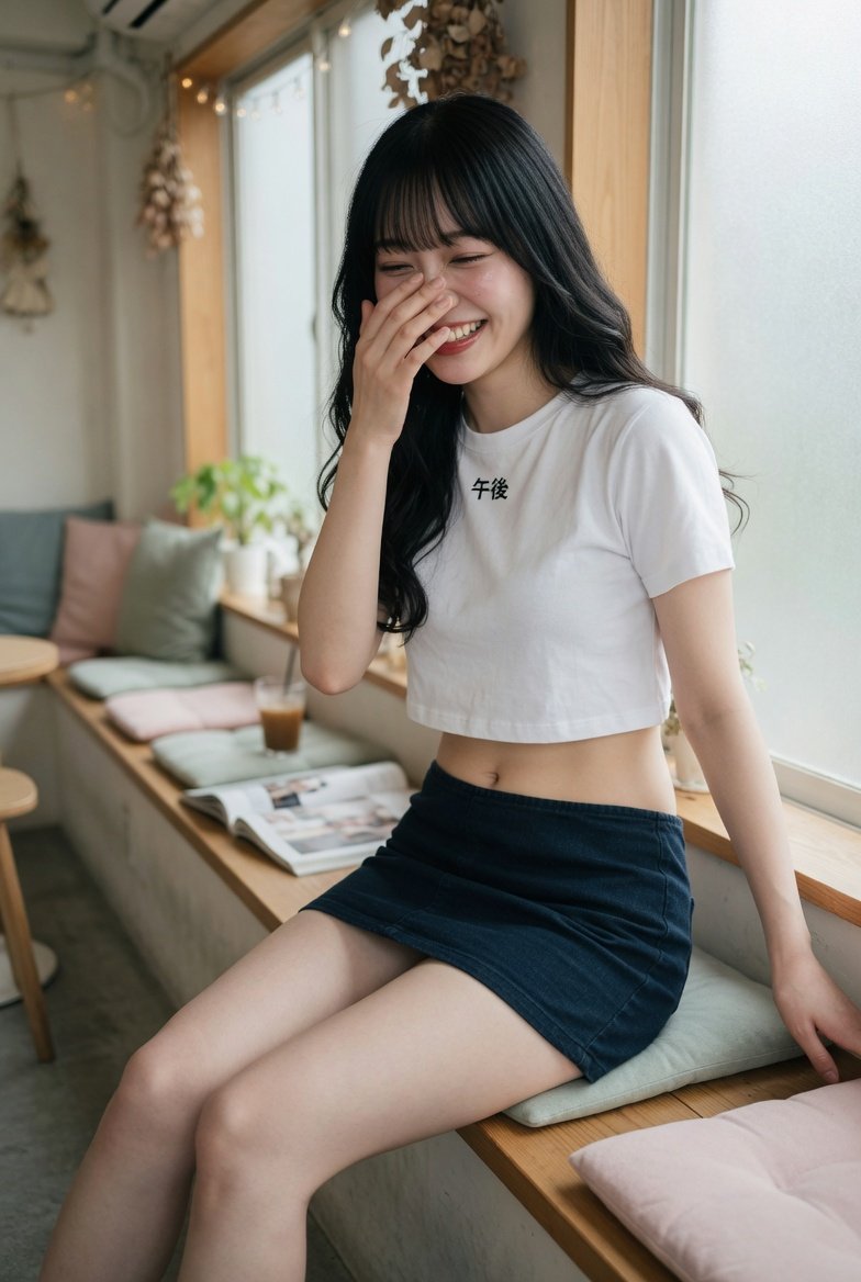 Soft Cafe Portrait of Young Woman example 4