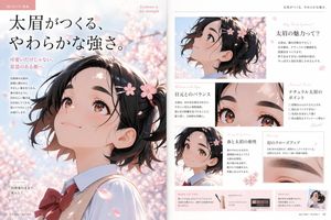 Anime Beauty Magazine Eyebrow Feature – GPT Image 2 prompt by Kazuch2ND@AI ART