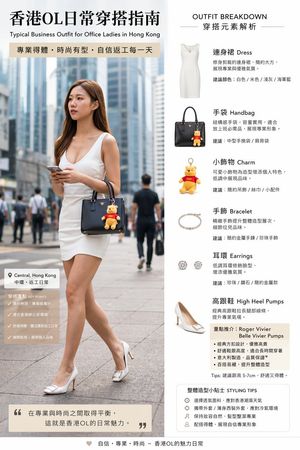 Hong Kong Office Lady Outfit Infographic – GPT Image 2 prompt by desds1678