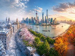 Four Seasons Continuous Panorama – GPT Image 2 prompt by 宝玉