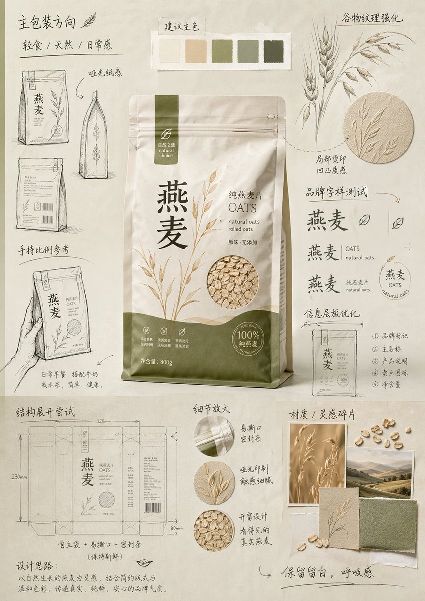 Packaging Design Proposal Board Prompt example 2