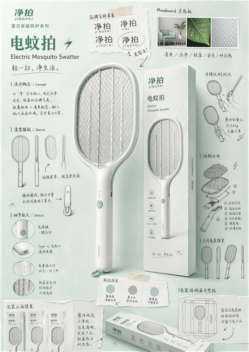 Packaging Design Proposal Board Prompt example 4