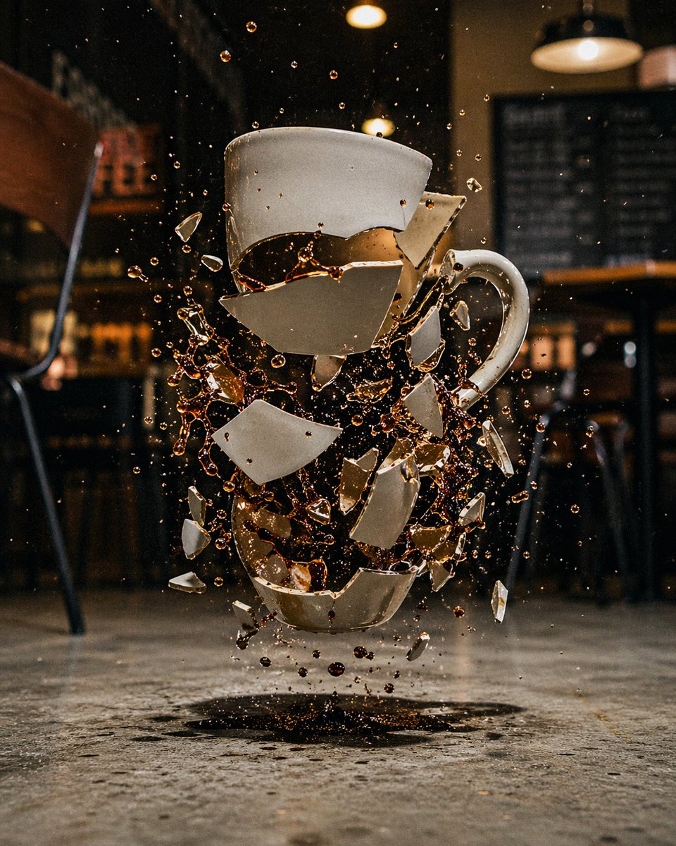 High-Speed Shattering Coffee Mug example 2
