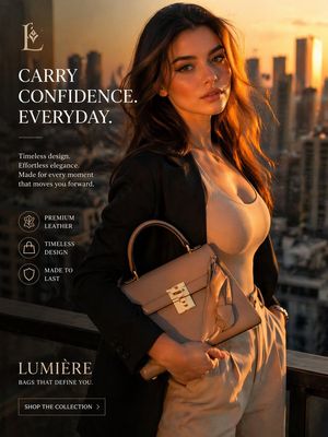 Luxury Handbag Sunset Ad – GPT Image 2 prompt by Samaira AI