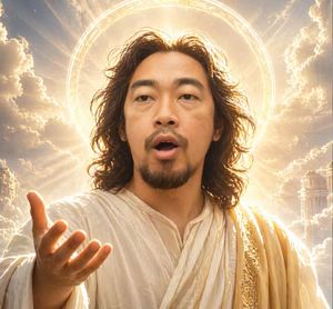 Divine Halo Portrait With Obscured Face – GPT Image 2 prompt by Jesse