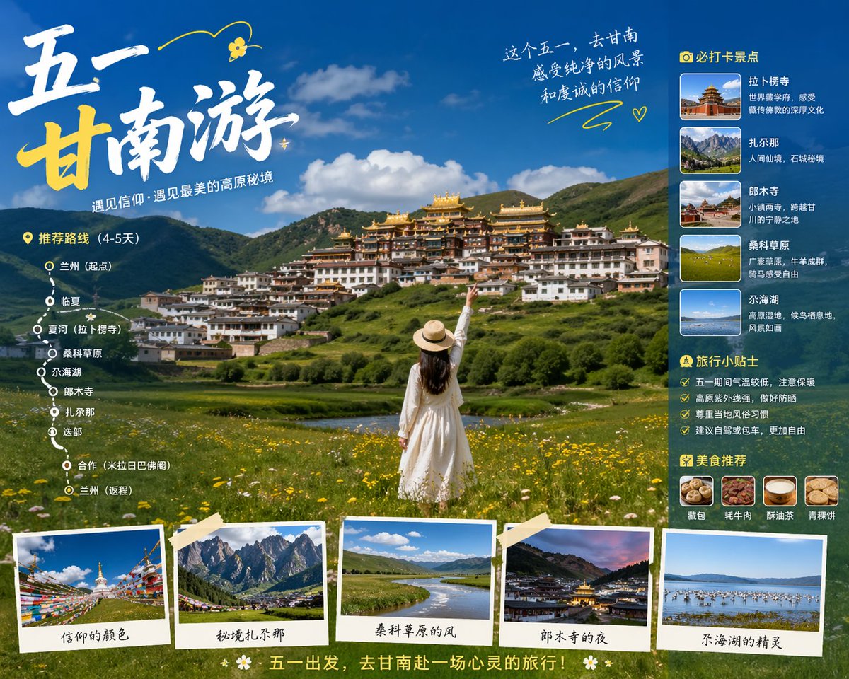 Gannan Golden Week Travel Poster