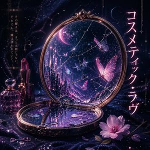 Cosmic Broken Compact Album Cover – GPT Image 2 prompt by sasakura｜宅録ナレーター×占星術×AI愛好家🇯🇵