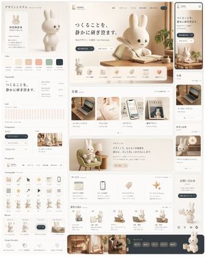 Rabbit Portfolio Design System Board – GPT Image 2 prompt by ホンダ