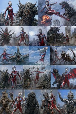 Ultra Woman Kaiju Battle Variations – GPT Image 2 prompt by 80G