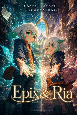 Fantasy Library Poster for Epix & Ria – GPT Image 2 prompt by トクツー