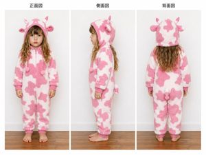 Child Cow Onesie Three-View Sheet – GPT Image 2 prompt by さとりお