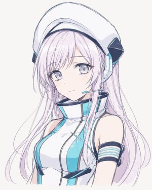 Minimal Sci-Fi Anime Girl Portrait – GPT Image 2 prompt by ふぁりー💚💛