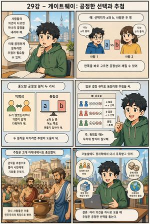 Korean Infographic on Fair Selection – GPT Image 2 prompt by Flow 영어연구소