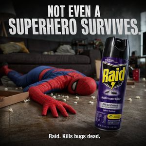 Dark Comedy Insect Spray Ad – GPT Image 2 prompt by Eloi | UGC IA 🧨