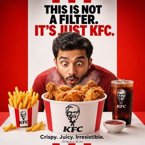 Bold KFC Food Ad Poster – GPT Image 2 prompt by || Deep Genius AI || AUTOMATION || AI ||